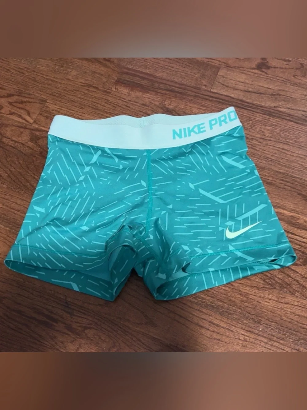 Women’s Teal Nike Pro Shorts